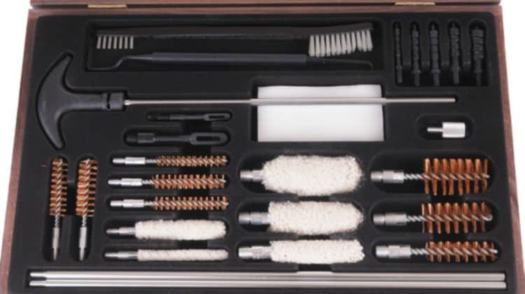 typical shotgun rifle pistol cleaning kit gun cleaning techniques feature ss 1