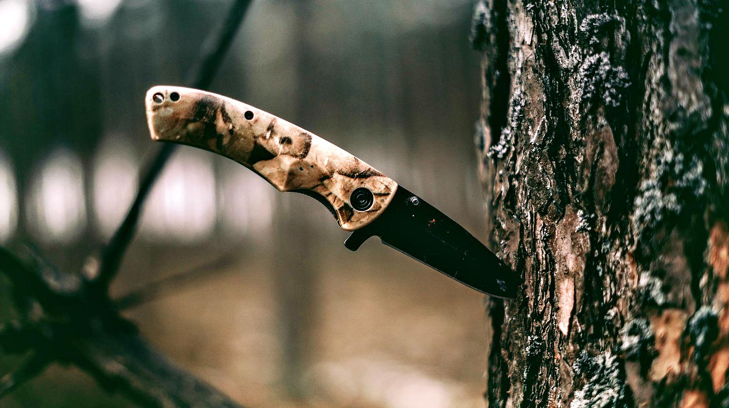 Feature | Camping knife in the woods | How To Baton Wood With A Survival Knife [Video]