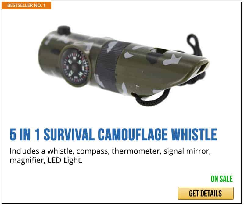 5 in 1 Survival Camouflage Whistle