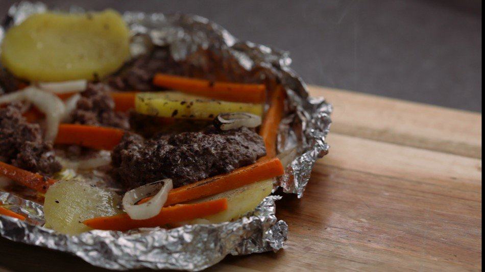 Survival Meal Beef, Carrot Potato Bundles