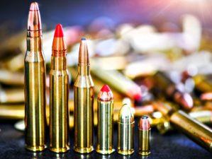 Various kind of bullets or ammo on stone table wide banner | Frangible Ammo For Defense Against Intruders Of All Kinds | Featured