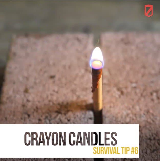 Crayon candles | Quick & Easy Survival Hacks Using Household Items