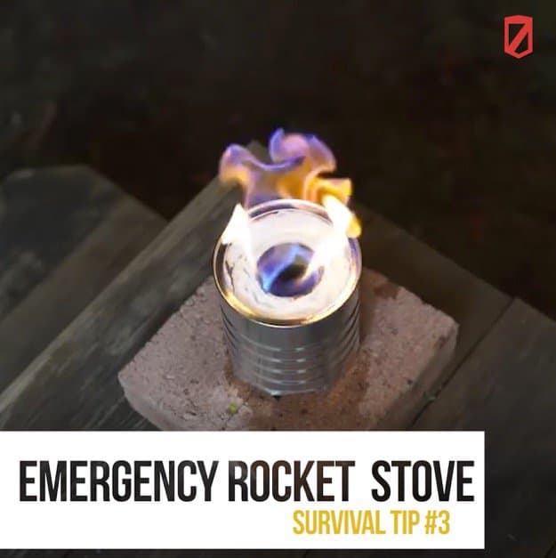 Rocket stove | Quick & Easy Survival Hacks Using Household Items