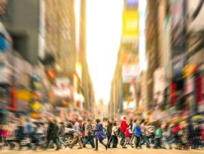 Crowded streets of new york city during rush hour in urban business area | Urban Survival Tactic: How To Become A Gray Man | Featured