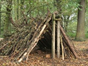 outdoor shelter forest shelter made all natural materials ss