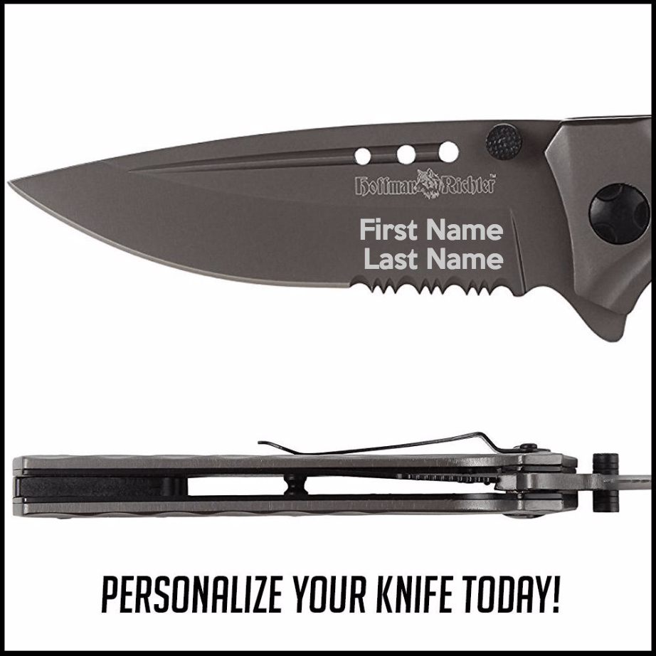 PERSONALIZED HOFFMAN RICHTER SPRING ASSISTED KNIFE