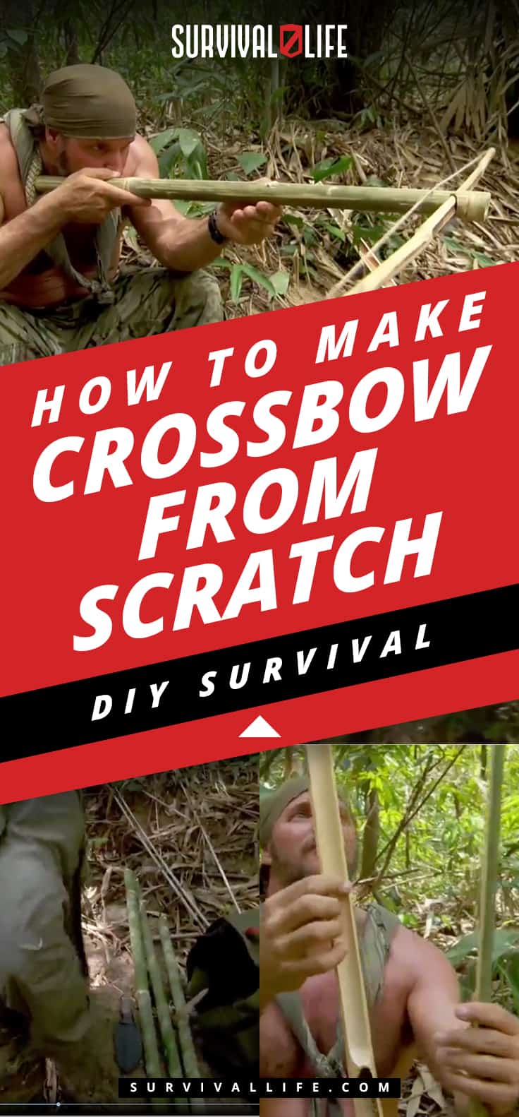 DIY Survival: How To Make A Crossbow From Scratch [Video] | https://survivallife.com/diy-survival-make-a-crossbow-from-scratch/