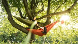 girl and boy hanging hammock tree tent or hammock Feature us