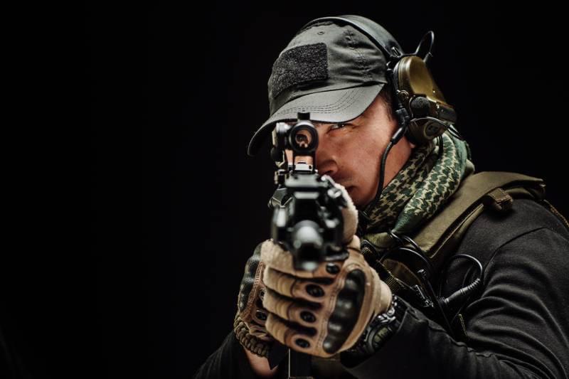 portrait soldier private military contractor holding How to Shoot With Both Eyes Open