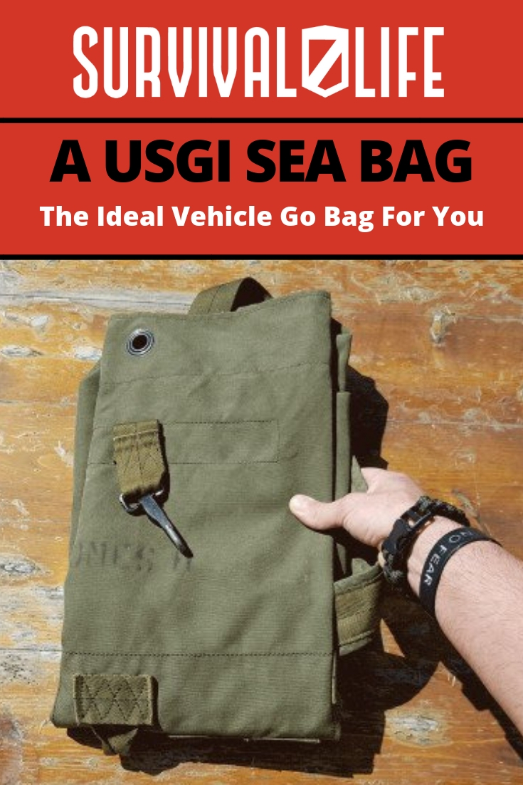 A USGI Sea Bag: The Ideal Vehicle Go Bag For You | https://survivallife.com/usgi-sea-bag-ideal-vehicle-go-bag/