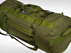 Featured | Military bag, military backpack, camouflage, isolated white background | A USGI Sea Bag: The Ideal Vehicle Go Bag For You