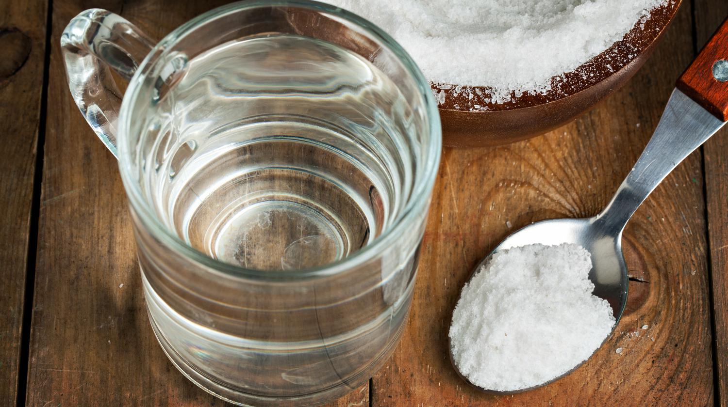 Feature | Spoon of salt, sugar, soda with glass of water | How To Build A Salt Water Distiller | Survival Life Guide
