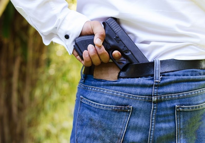 Person is hiding a handgun | self defense calibers