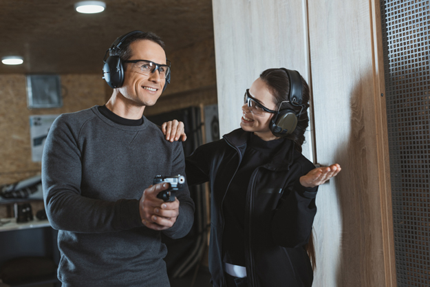 Keep Firearms Pointed At the Ground or Downrange | First-Timer? Gun Shooting Range Safety Tips