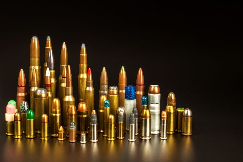 different-types-ammunition-on-black-background best | best self defense caliber