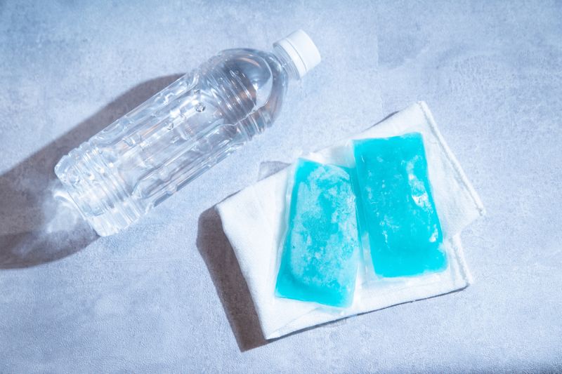 two-coolersice-packs-keep-food-body | first aid kit