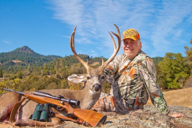 successful hunter his game blacktailed buck where to shoot a deer SS