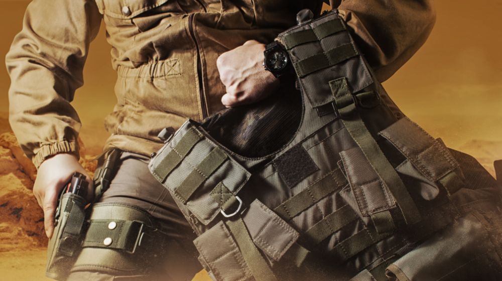 soldier-military-outfit-bulletproof-vest-photo The Present and Future of Armor | Featured