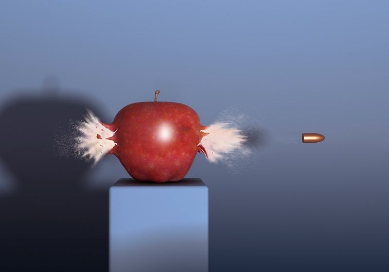 Bullet through an apple 17hmr vs 22mag Review SS