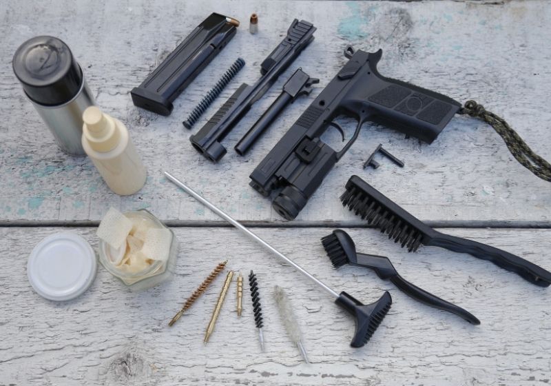Pistol stripping and cleaning tools Sig Sauer P365 vs Glock 43 SS