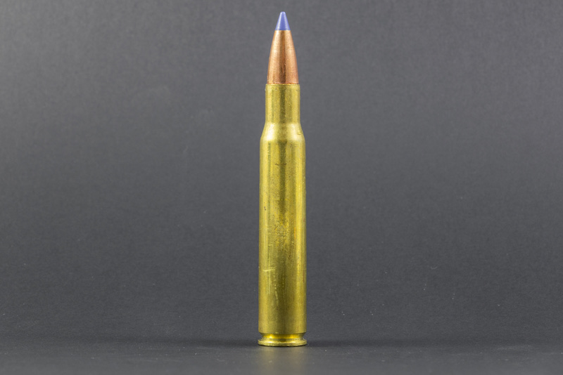 One Large Caliber Rifle Round Ballistic Tip Blue | silver tipped bullets