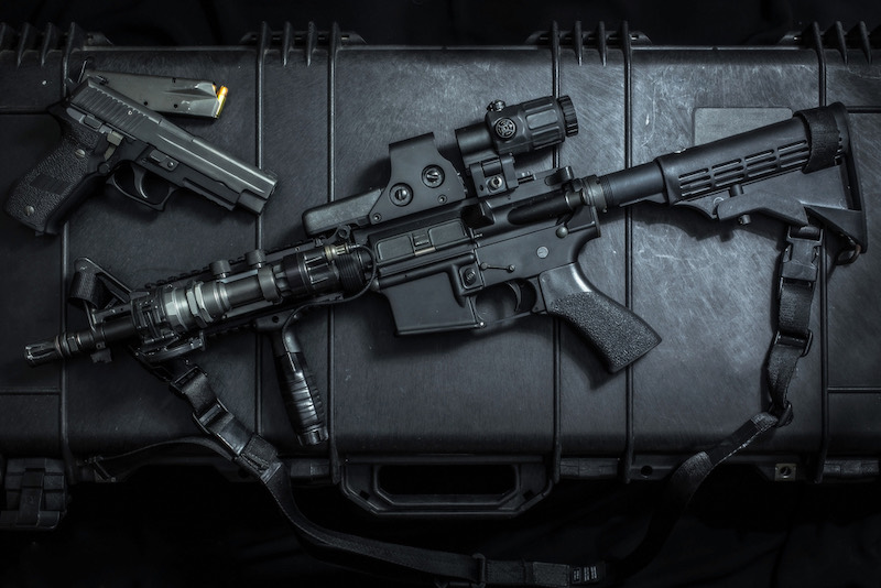 assult rifle AR15 and pistol gun | sig sauer hunting rifles