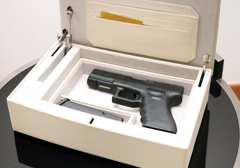 Handgun iand magazine n a portable small safe | best gun safes on the market