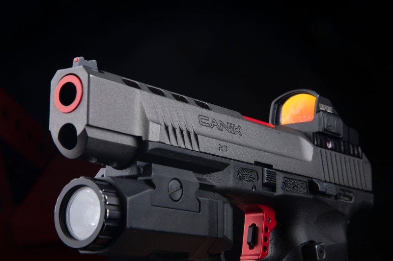 Handgun on Black Background | Canik METE