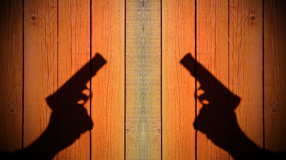 Silhouette Handgun on Wooden Panel | Canik METE | Featured