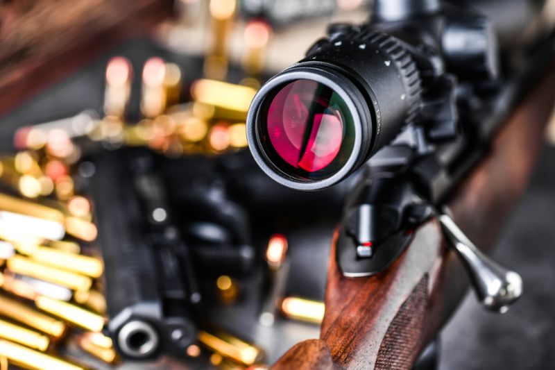 close-rifle-scope-hunting-on-wooden firearm trends SS