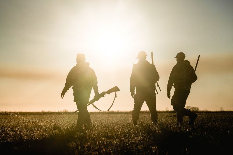 three-hunters-on-background-sunset-field Becoming a Hunter SS