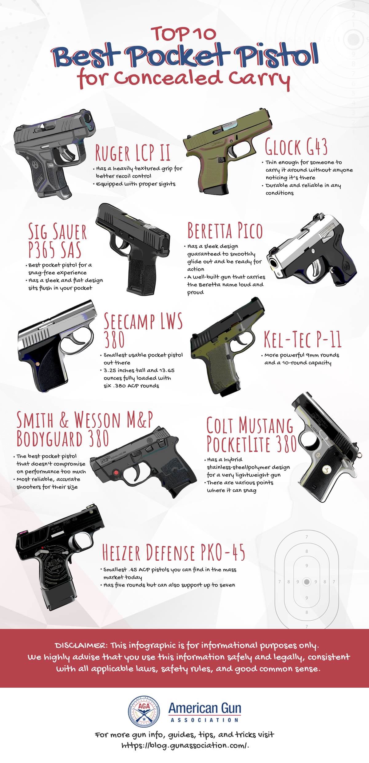 Top 9 Best Pocket Pistol for Concealed Carry