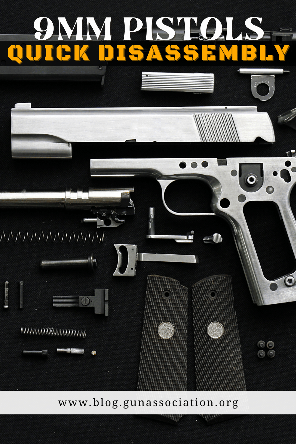 9mm pistols with quick disassembly