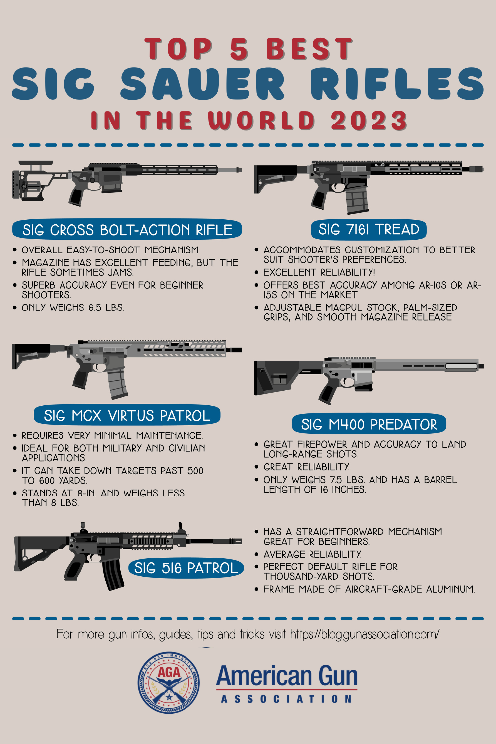 infographic Guide Top 5 Best Sig Sauer Rifles In The World 2023