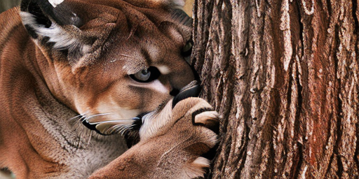 cougar attacking a tree 785405