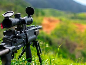 Gun Carrier rules of third photography of sniper rifle